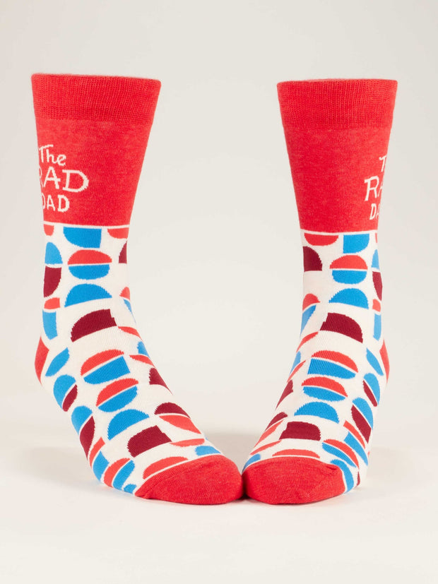 Blue Q - The Rad Dad Men's Crew Socks