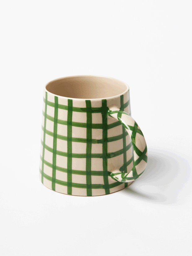 Jones & Co. - Larder Check Mug Green