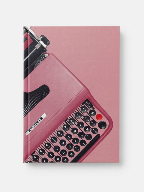 Olivetti - Pink Midsized Lined Notebook Paperback