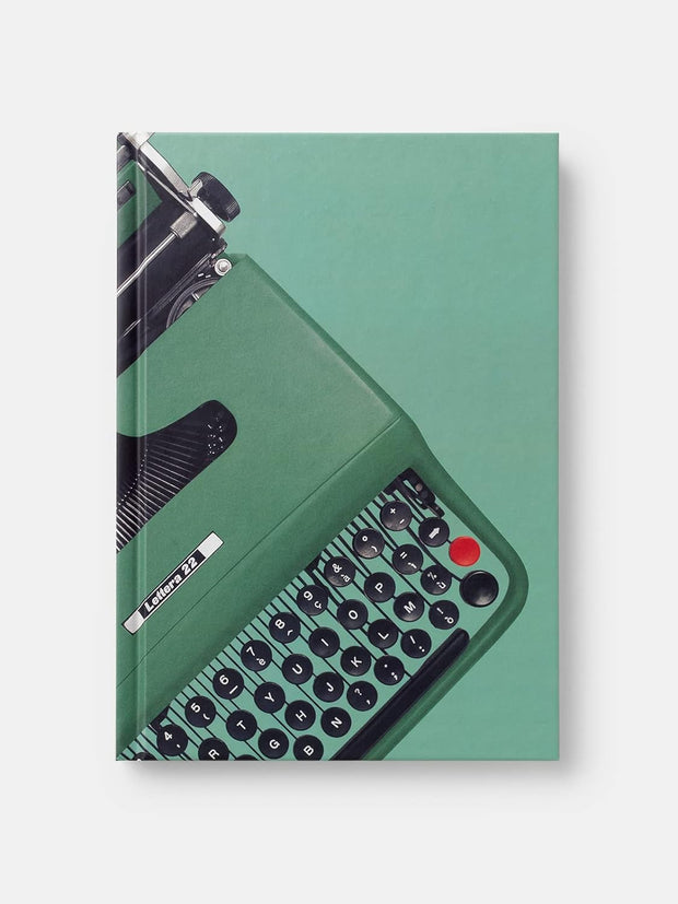 Olivetti - Green Midsized Lined Notebook Paperback