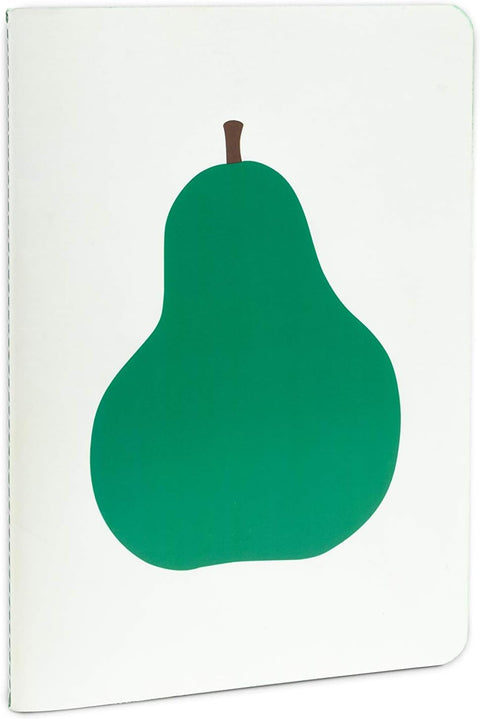 Enzo Mari - Pear A5 Single Line Notebook Soft Cover