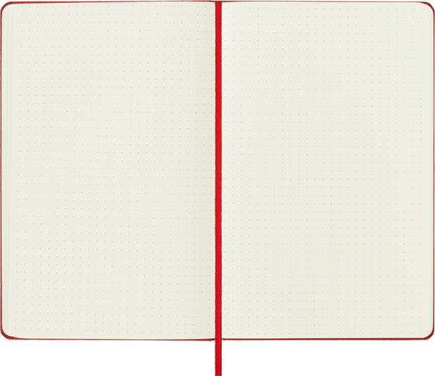 Moleskine - Classic Hard Cover Notebook - Dot Grid - Large - Red