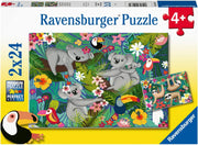 Ravensburger - Koalas and Sloths 2 x 24 Piece Jigsaw Puzzle Set for Kids