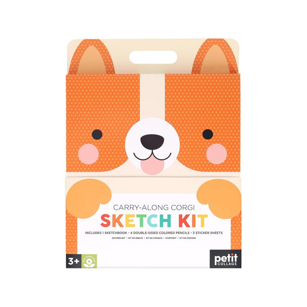 Petit Collage - Carry-Along Corgy Sketch Kit