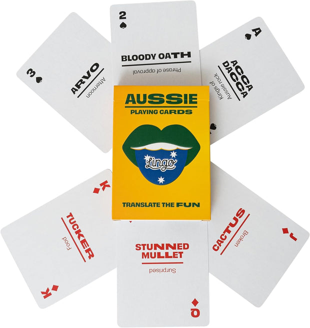 Aussie Lingo Playing Cards in Wayfarer Tin Box