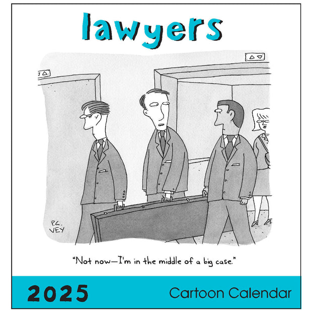 New Yorker - Lawyers Cartoon 12" x 12" 2025 Wall Calendar