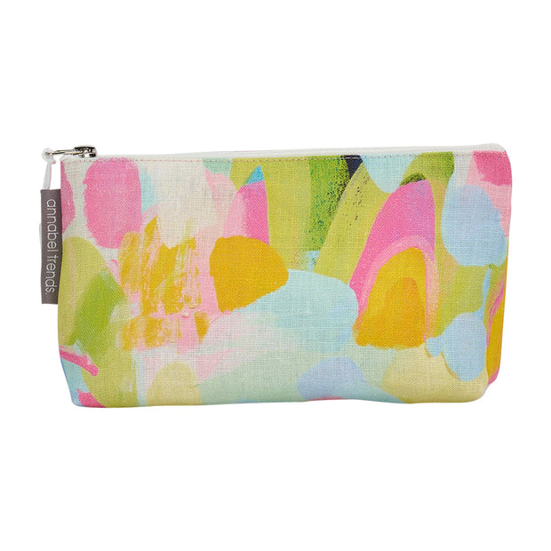 Annabel Trends - Cosmetic Bag - Linen - Small - Good Vibes