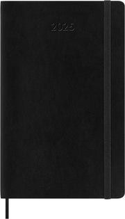 Moleskine - 2025 - 12 Month Weekly Horizontal Soft Cover Diary - Large - Black