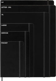 Moleskine - 2025 - 12 Month Weekly Vertical Hard Cover Diary - Large - Black