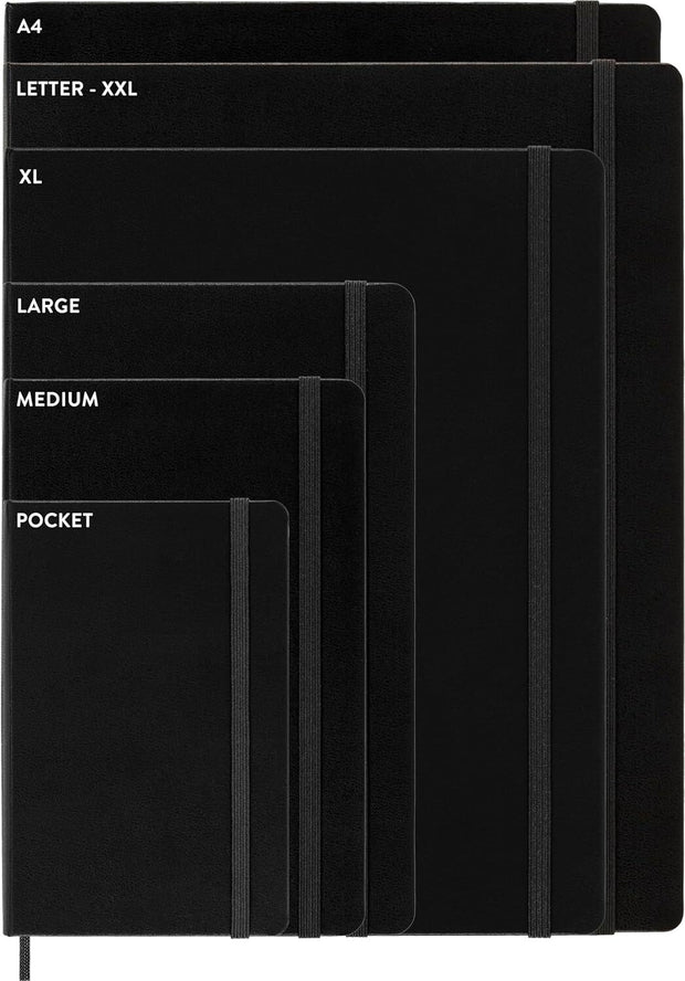 Moleskine - 2025 - 12 Month Weekly Horizontal Hard Cover Diary - Large - Black