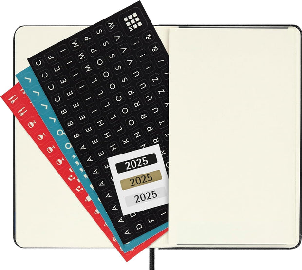 Moleskine - 2025 - 12 Month Weekly Hard Cover Diary - Pocket - Black