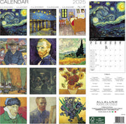 Van Gogh 12" x 12" 2025 Wall Calendar