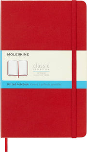 Moleskine - Classic Hard Cover Notebook - Dot Grid - Large - Red