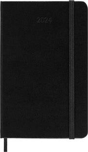 Moleskine - 2024 - Hard Cover Diary/Planner - Daily - Pocket - Black