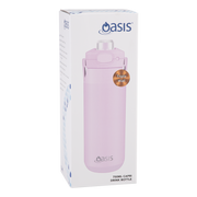 Oasis - Capri Ceramic Lined Stainless Steel Triple Wall Insulated Drink Bottle with Quick Release 750ml Pink Lemonade