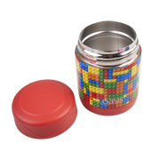 Oasis - Stainless Steel Double Wall Insulated Kid's Food Flask 300ml - Bricks