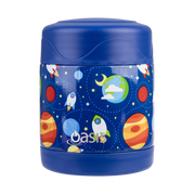 Oasis - Stainless Steel Double Wall Insulated Kid's Food Flask 300ml - Outer Space