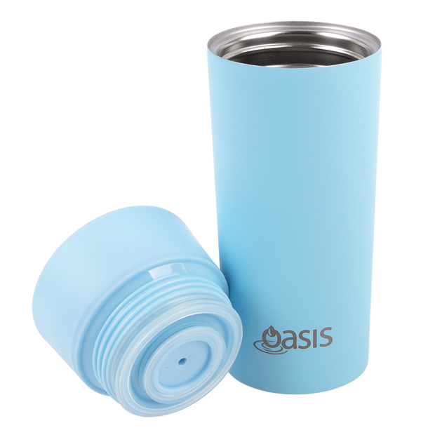 Oasis - Stainless Steel Insulated Travel Mug 360ml - Island Blue