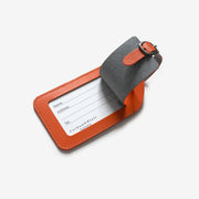 Corban & Blair - Leather Luggage Tag - Orange