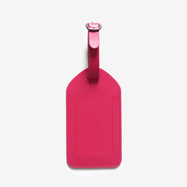 Corban & Blair - Leather Luggage Tag - Pink