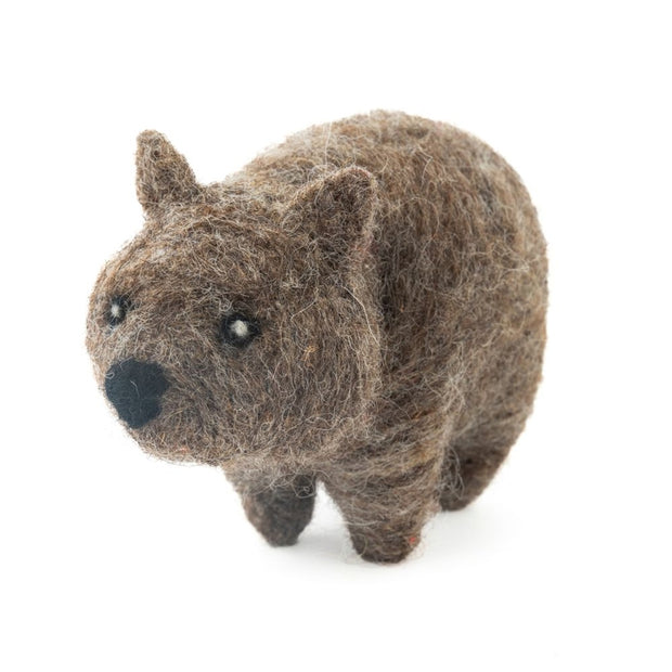 Handmade Felted Wombat