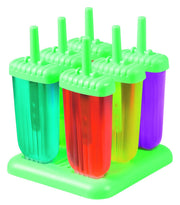 Avanti - Groovy Ice Block Lolly Moulds 6pc Set Green