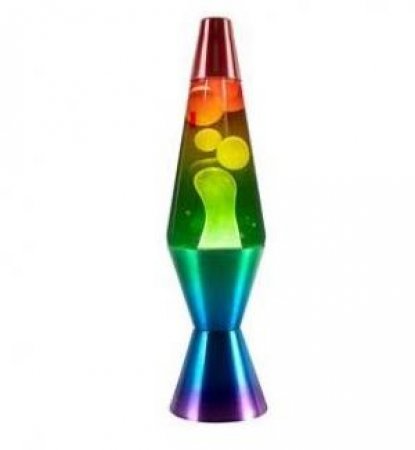 Landmark - 37cm Retro Rainbow Liquid Lava Lamp