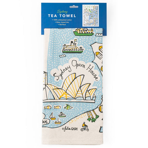 Sydney Tea Towel by Julia Gash