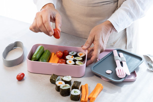 Cuisena - RPET Rectangular Bento with Cutlery - Pink