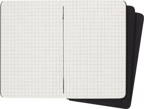 Moleskine - Classic Cahier Notebooks (3 Pack) - Pocket - Squared - Black