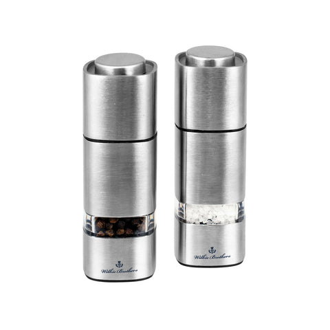 Wilkie Brothers - Salt & Pepper Mill Set Stainless Steel - 13cm