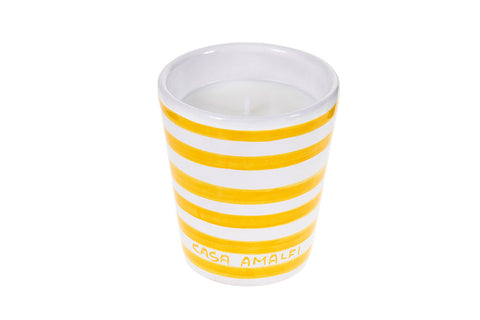 Casa Amalfi - Boungiorno Positano Hand Painted Candle - Lemon Basil & Mandarin 200gm