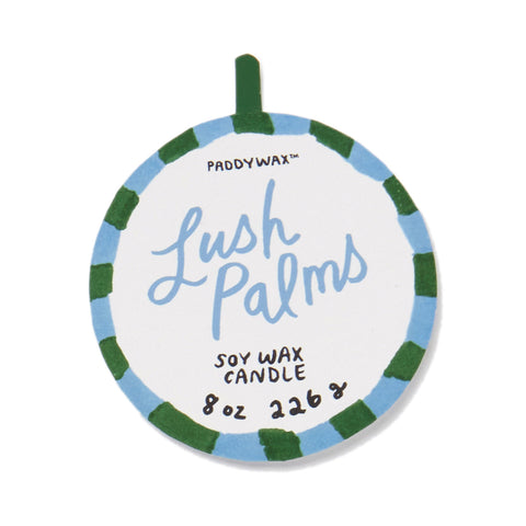 Paddywax - Adopo 8 oz./226g Palm Tree Ceramic Candle - Lush Palms