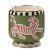 Paddywax - Adopo 8 oz./226g Tiger Ceramic Candle - Black Cedar & Fig