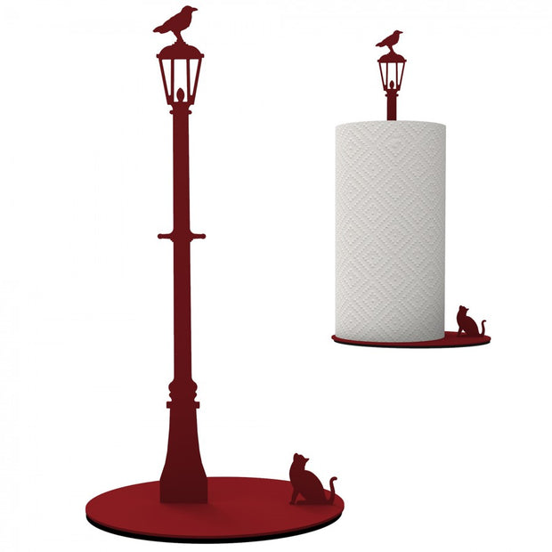 Artori Design - Cat Vs. Crow – Paper Towel Holder – Red