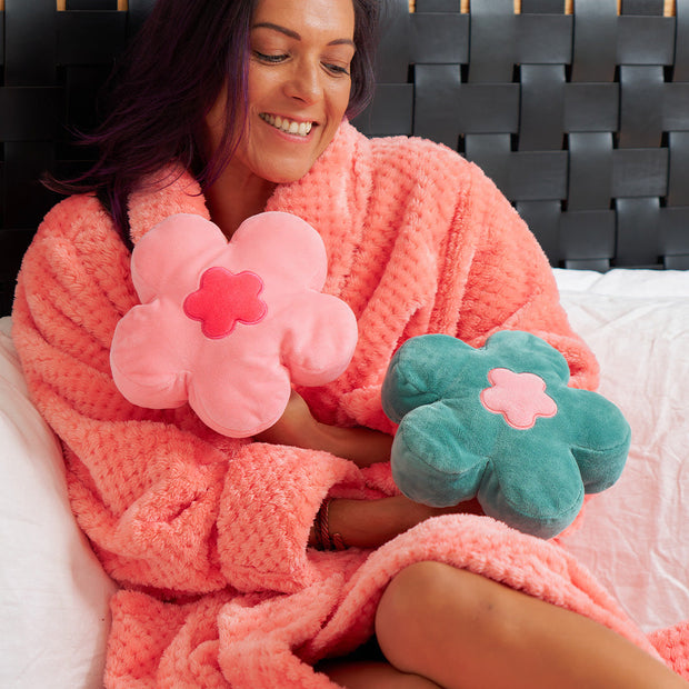 Annabel Trends - Flower Heatable Pillow - Pink