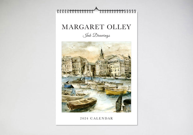 Margaret Olley Ink Drawings 2025 Wall Calendar