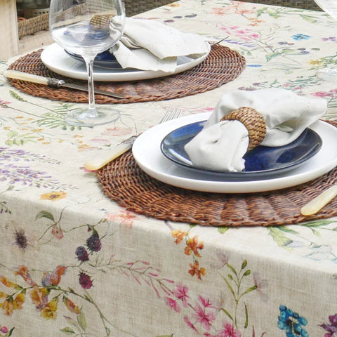 Ben Elke - Stain Resistant Tablecloth – Posie Round 150cm