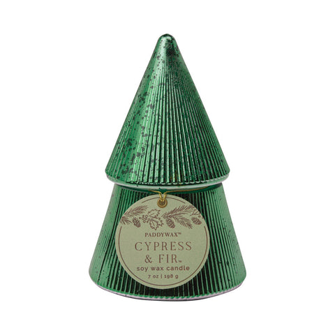 Paddywax - Cypress & Fir 7oz/198g Green Stacked Tree Candle