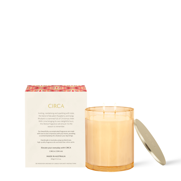 Circa - Christmas 2024 - Raspberry & Rhubarb 350g Candle