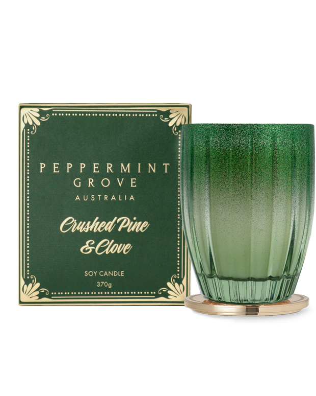 Peppermint Grove - Crushed Pine & Clove Soy Candle 370g