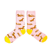 Spencer Flynn - Dachshunds - "You Look Dachshing" - Women’s Crew Socks