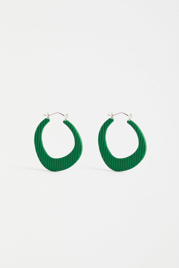 ELK - Perda Hoop Earring - Aloe Green