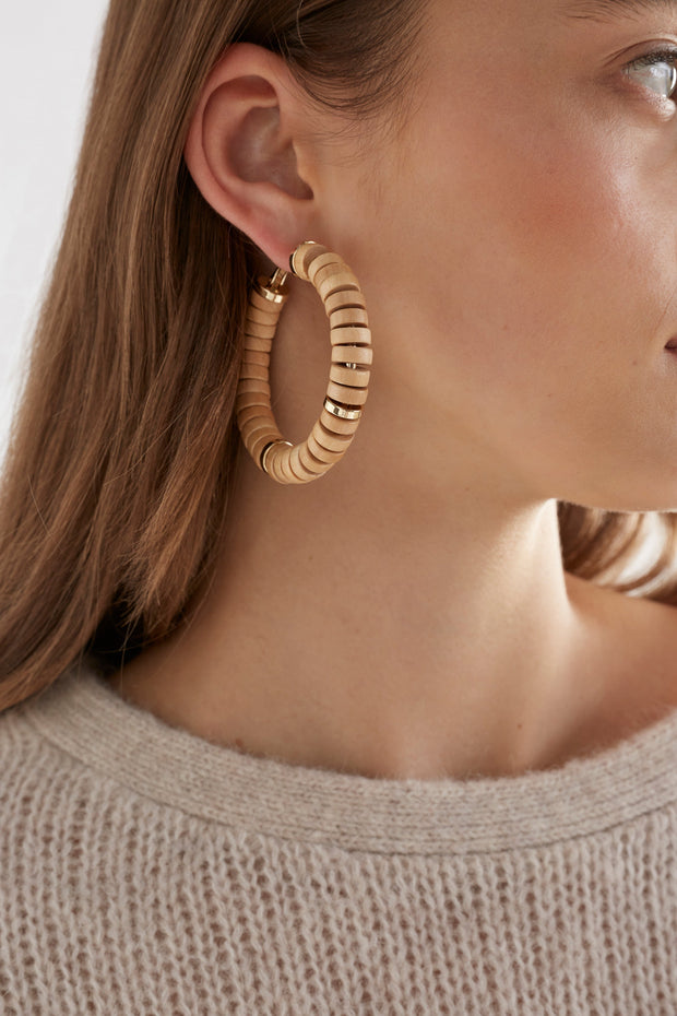 ELK - Nima Hoop Earring Natural