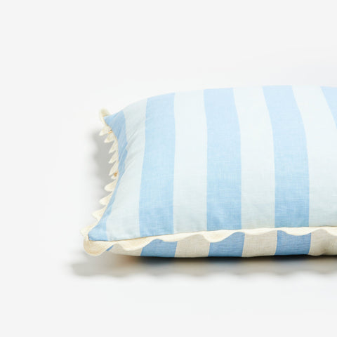 Bonnie & Neil - Bold Stripe Blue 60cm Cushion