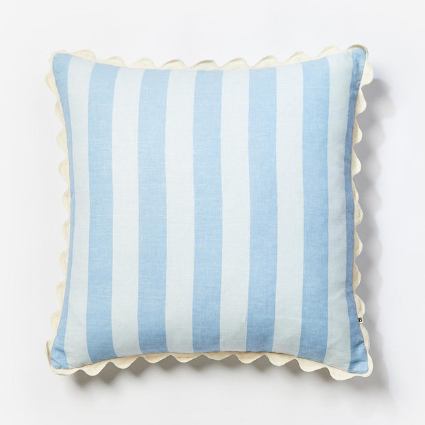 Bonnie & Neil - Bold Stripe Blue 60cm Cushion