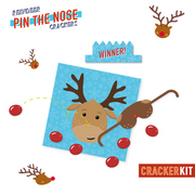 Reindeer Pin the Nose Crackers 6pk
