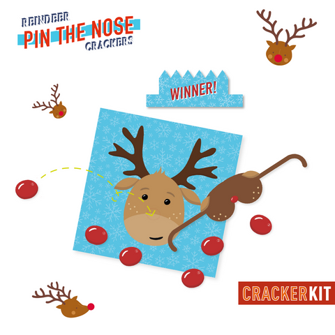 Mistletoe & Merry Games: Reindeer Pin the Nose Christmas Crackers