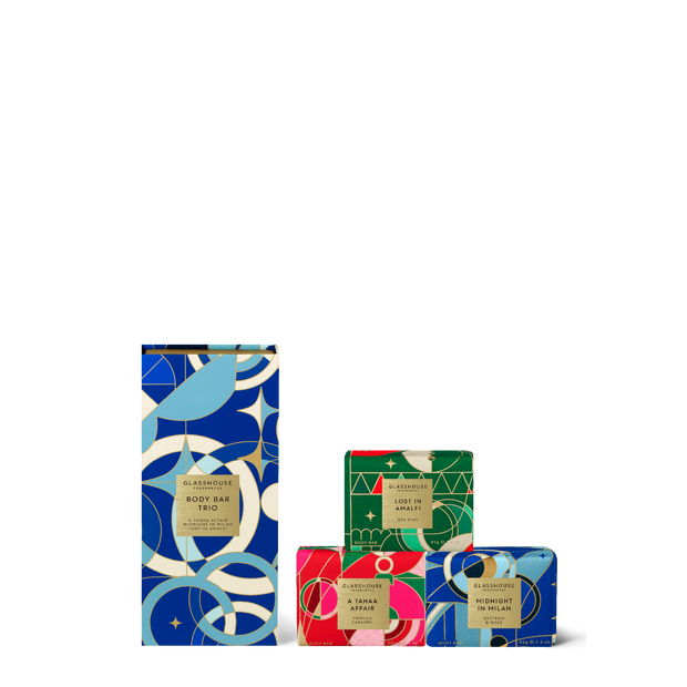 Glasshouse - Christmas 2024 - Body Bar Trio - Assorted Fragrances