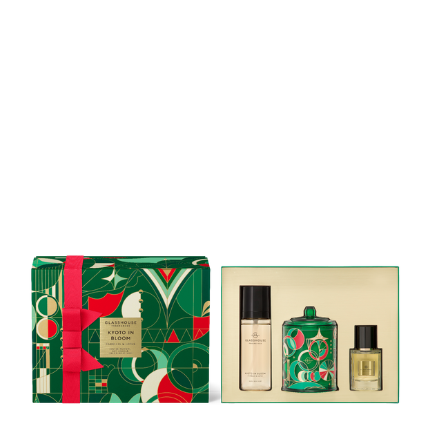 Glasshouse - Christmas 2024 - Fragrance Trio Gift Set - Kyoto In Bloom